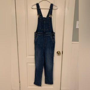 J Crew medium wash overalls XS